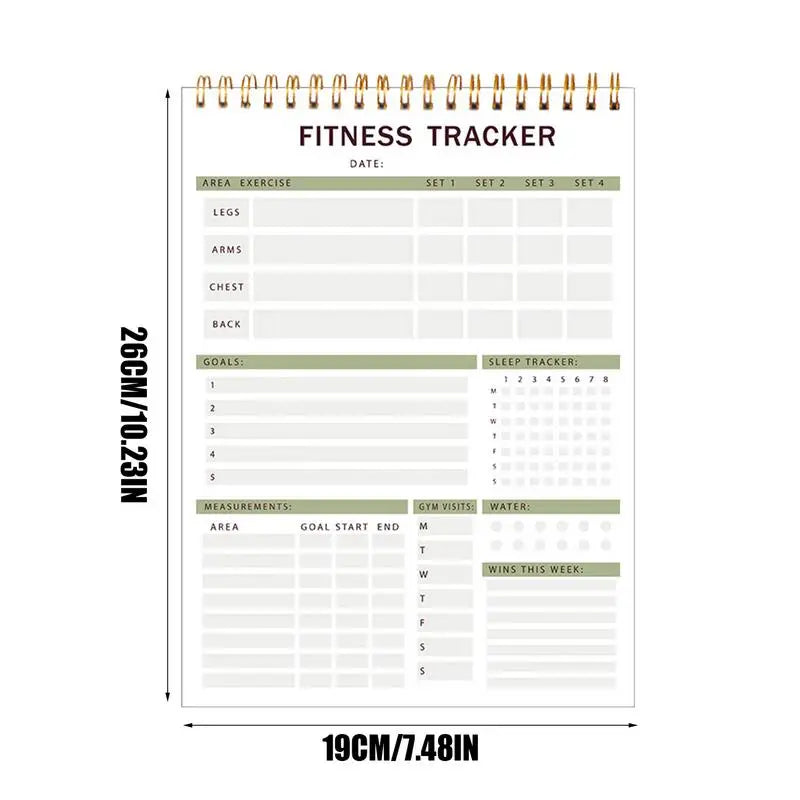 Daily Fitness Planner Workout Logbook