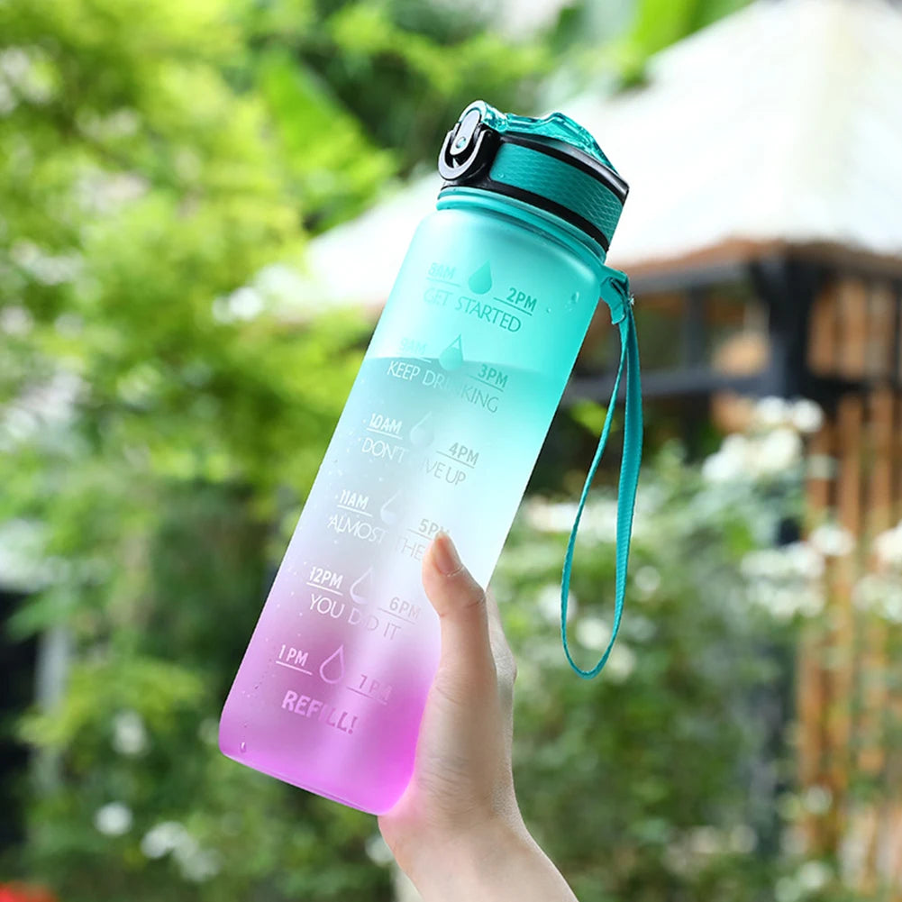 1L Water Bottle Leakproof for Outdoor Travel Fitness Cycling Gym
